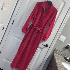 Wild Fable Bright Pink Corduroy Jumpsuit
